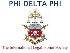 Logo Recognizing MEG International Counsel's affiliation with Phi Delta Phi: The International Legal Honor Society